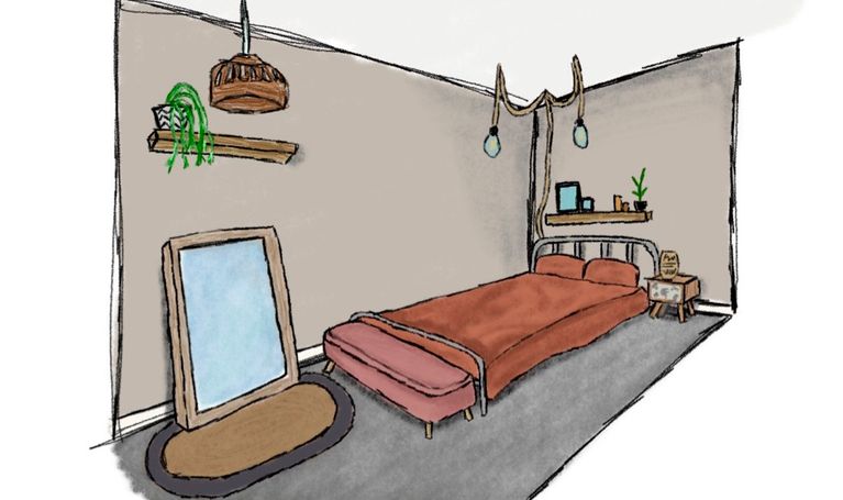 Interior Design Rendered Elevation Drawing Plans